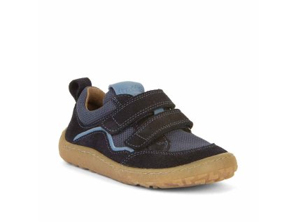 Froddo Barefoot dětské tenisky kůže/textil Base G3130260 Dark Blue