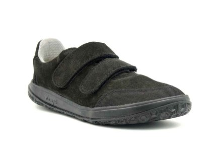 Jonap barefoot dětské kožené tenisky Nella černá