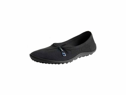 Leguano barefoot dámské baleríny  Lady loop – černé