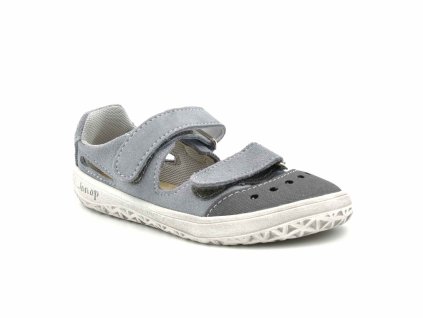 Jonap barefoot dětské sandálky Fella světle šedá