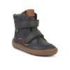 Froddo Barefoot dětské kožené zimní boty G3160246 Dark Blue