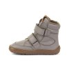 Froddo Barefoot dětské kožené zimní boty G3160246-4 Light Grey
