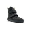 Beda Barefoot dětské kožené zimní boty s membránou – BFN Just Black