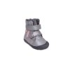D.D.step dětské zimní barefoot boty W073-52306D šedé třpytivé