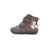 D.D.step dětské zimní barefoot boty W070-52301B khaki - liška