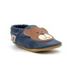 Afelo dětské kožené barefoot capáčky – Medvídek modrý