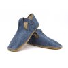 Beda Barefoot přezůvky BFN Playful užší pata/kotník – Grey Denim