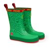 Affenzahn dětské barefoot holínky – Rainboot Vegan Plashy Frog – Zelené