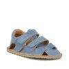 Froddo Barefoot dětské sandálky Flexy Avi Jeans – Modré