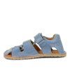 Froddo Barefoot dětské sandálky Flexy Avi Jeans – Modré