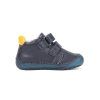 D.D.step dětské kožené barefoot tenisky S070-61420 modré