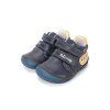D.D.step dětské kožené barefoot tenisky S070-61420 modré
