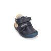 D.D.step dětské kožené barefoot tenisky S070-61420 modré