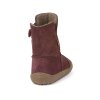 Froddo Barefoot dívčí zimní boty TEX Suede G3160238-1 Bordeaux