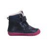D.D.step dětské zimní barefoot boty W070-42110A modré