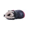 D.D.step dětské zimní barefoot boty W070-42110A modré