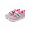 D.D.step barefoot dětské plátěné tenisky F093-51399E světle šedé