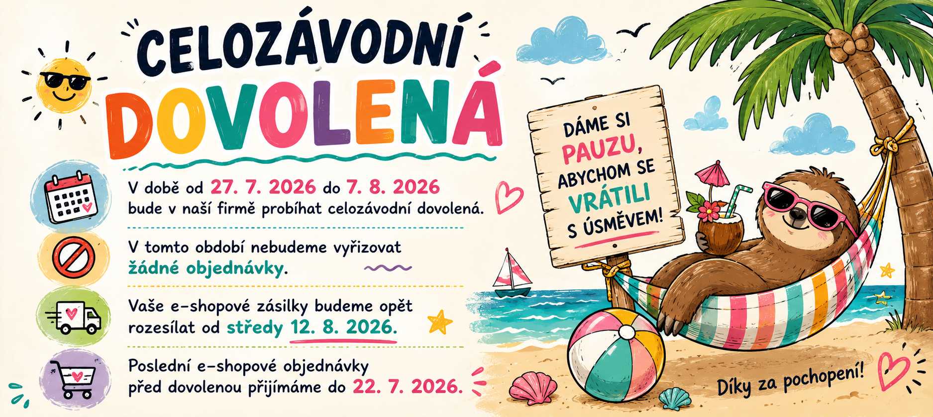 dovolená 2026