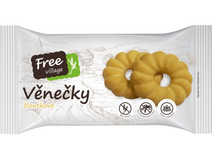 Free village věnečky žloutkové, sušenky bez lepku 100 g