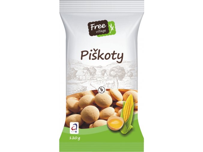 Free village Piškoty bez lepku 120 g