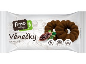 Free village Věnečky kakaové, sušenky bez lepku 100 g
