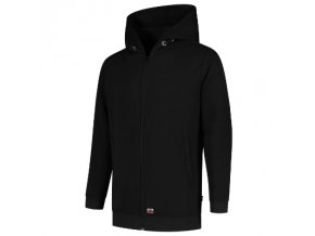 Hooded Sweat Jacket Washable 60°C-černá