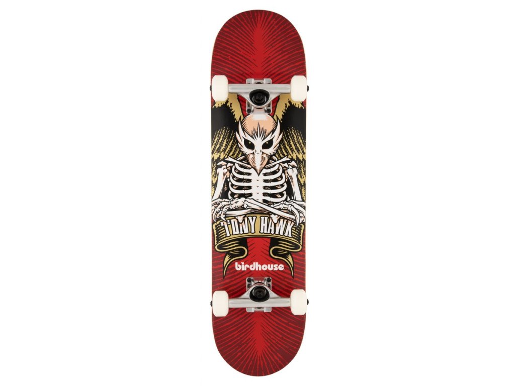 Skateboard BIRDHOUSE Stage 1TH Icon  8"  Skateboard - Red