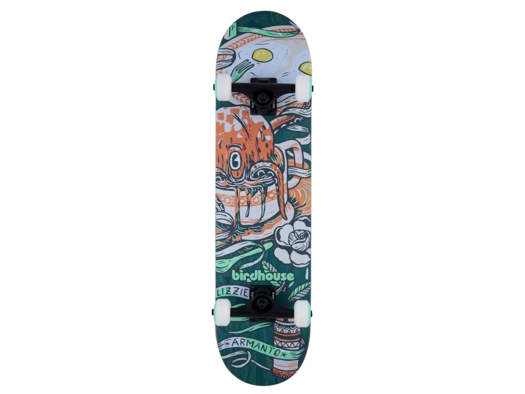 Skateboard BIRDHOUSE Stage 3 Armanto Favorites 7.75" Skateboard - Green