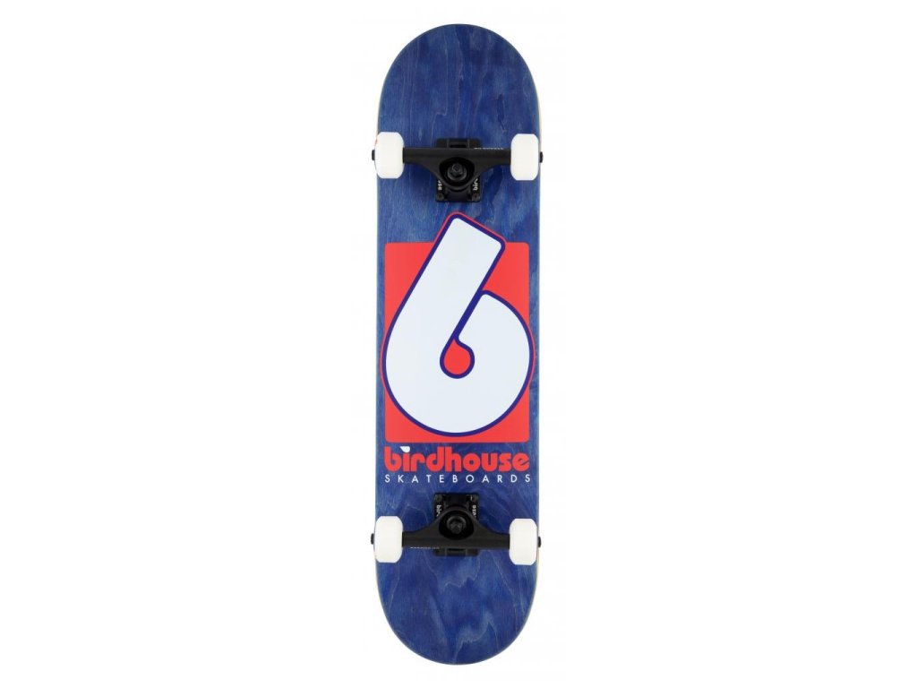 Skateboard BIRDHOUSE Stage 3 B Logo Navy/Red 7.75"  Skateboard