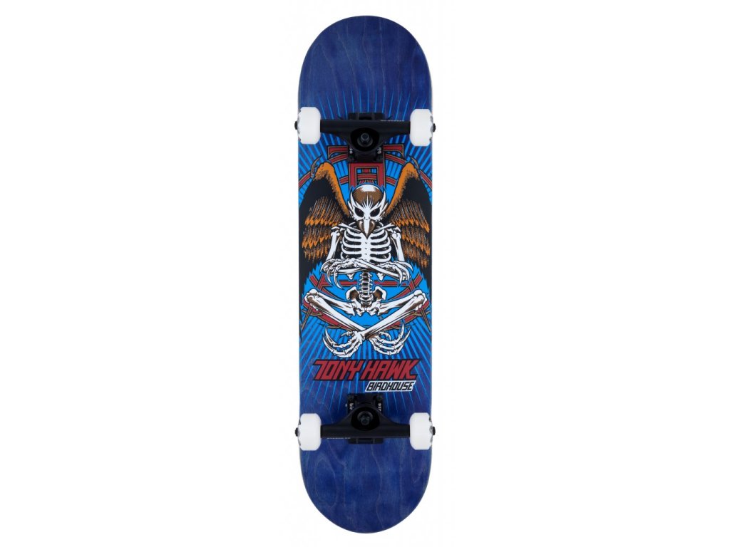 Skateboard BIRDHOUSE - Stage 3 Hawk Birdman  8"  Skateboard - Blue