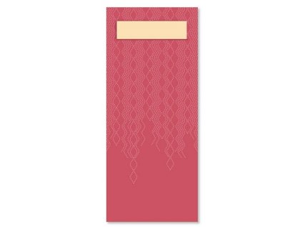 TORK 474329 – Burgundy kapsička na příbory s krémovým ubrouskem - Karton