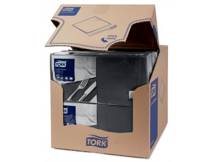 TORK 477148 – Černý ubrousek, 2 vr. – oběd, 10 x 200 ks - Karton