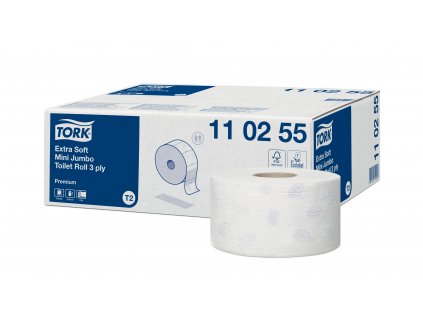 TORK 110255 – Mini Jumbo toaletní papír T2, 3vr., 12 x 120m - Karton