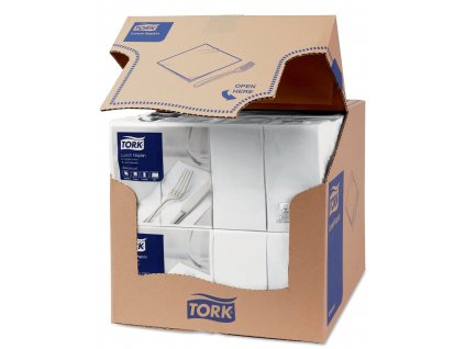 TORK 477402 – Bílý ubrousek, 2 vr. – oběd, 10 x 200 ks - Karton