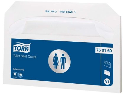 TORK 750160 – Papírové podložky na WC sedátka V1, 20x 250 ks/kt