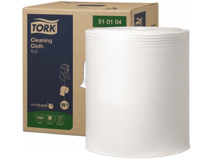 TORK 510104 – Jemná čistící utěrka W1, netkaná text., 380m