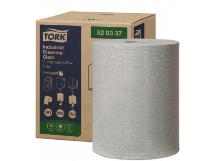 TORK 520337 – Průmyslová čisticí utěrka W1/W2/W3, netkaná text., 390 útr