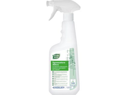 VERDE ECO SGRASSATORE ATTIVO 0,75l – Silný odmašťovací prostředek s vůní citrusů