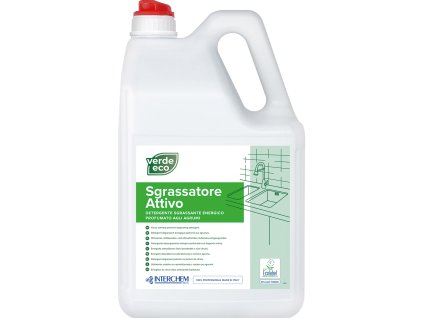 VERDE ECO SGRASSATORE ATTIVO 5l – Silný odmašťovací prostředek s vůní citrusů