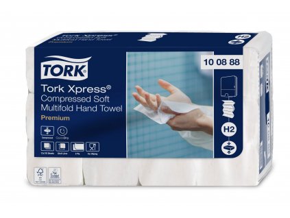 tork xpress stlacene jemne papirove rucniky multifold jemne stlacene skladane rucniky h2 2 vrst 12x170 ks karton 10329