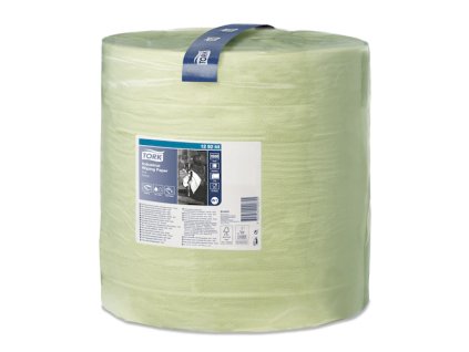 TORK 129244 – průmyslová papírová utěrka v roli W1, zelená, 2vr., 510m