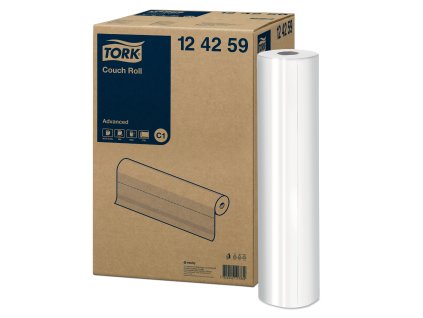 TORK 124259 – Podložky na lůžka v roli C1, 9 x 50 m, 2 vrst., 59 x 37,8 cm