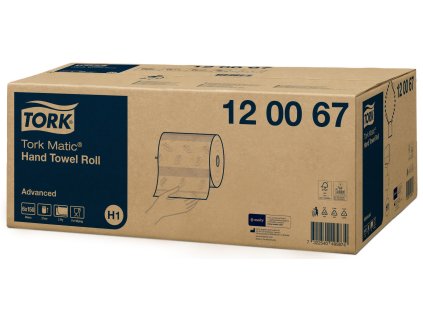 TORK 120067 – Matic® papírové ručníky v roli H1, 2 vrst., 150 m, 6 rolí - Karton