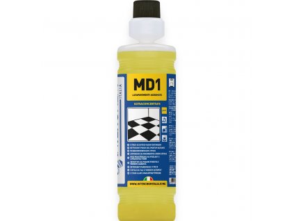 MD1 – dávkovací láhev 1l, Super koncentrovaný čistič podlah s citrusovou vůní