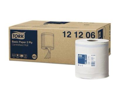 TORK 121206 – Basic papírová utěrka M2, 2vr., 160 m - Karton