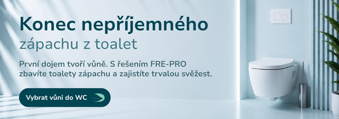 Konec nepříjemného zápachu z toalet – profesionální řešení vůní FRE-PRO pro zajištění trvalé svěžesti.