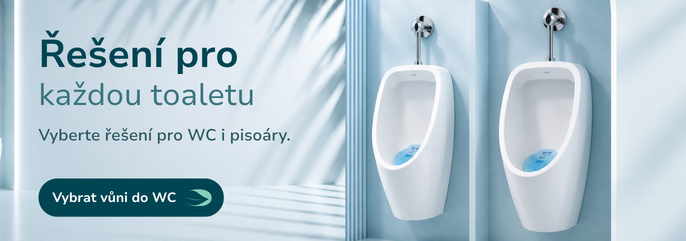 Profesionální řešení pro každou toaletu – výběr vůní do WC a pisoárů značky FRE-PRO.