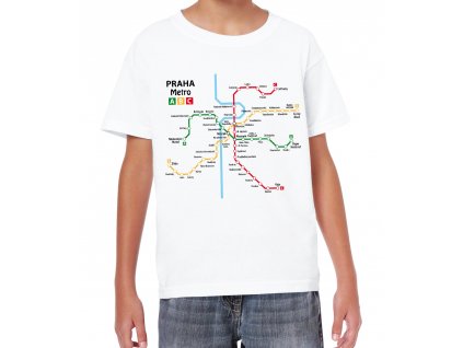 Dětské tričko Praha Metro