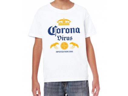 Dětské tričko Coronavirus parodie pivo