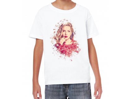 Dětské tričko Scarlett Johansson Kresba